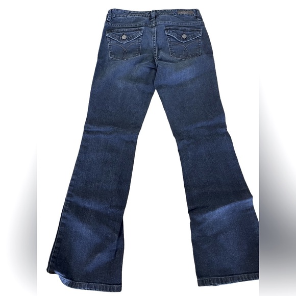 Calvin Klein Jeans Denim - 4/27 Calvin Klein lean bootcut dark wash jeans with button closure back pocket
